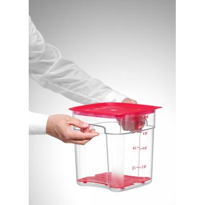 Nádoba na potraviny CamSquares Fresh Pro , Cambro, 7,6L, Průhledná, 229x229x(H)243mm | 8SFSPROCW135